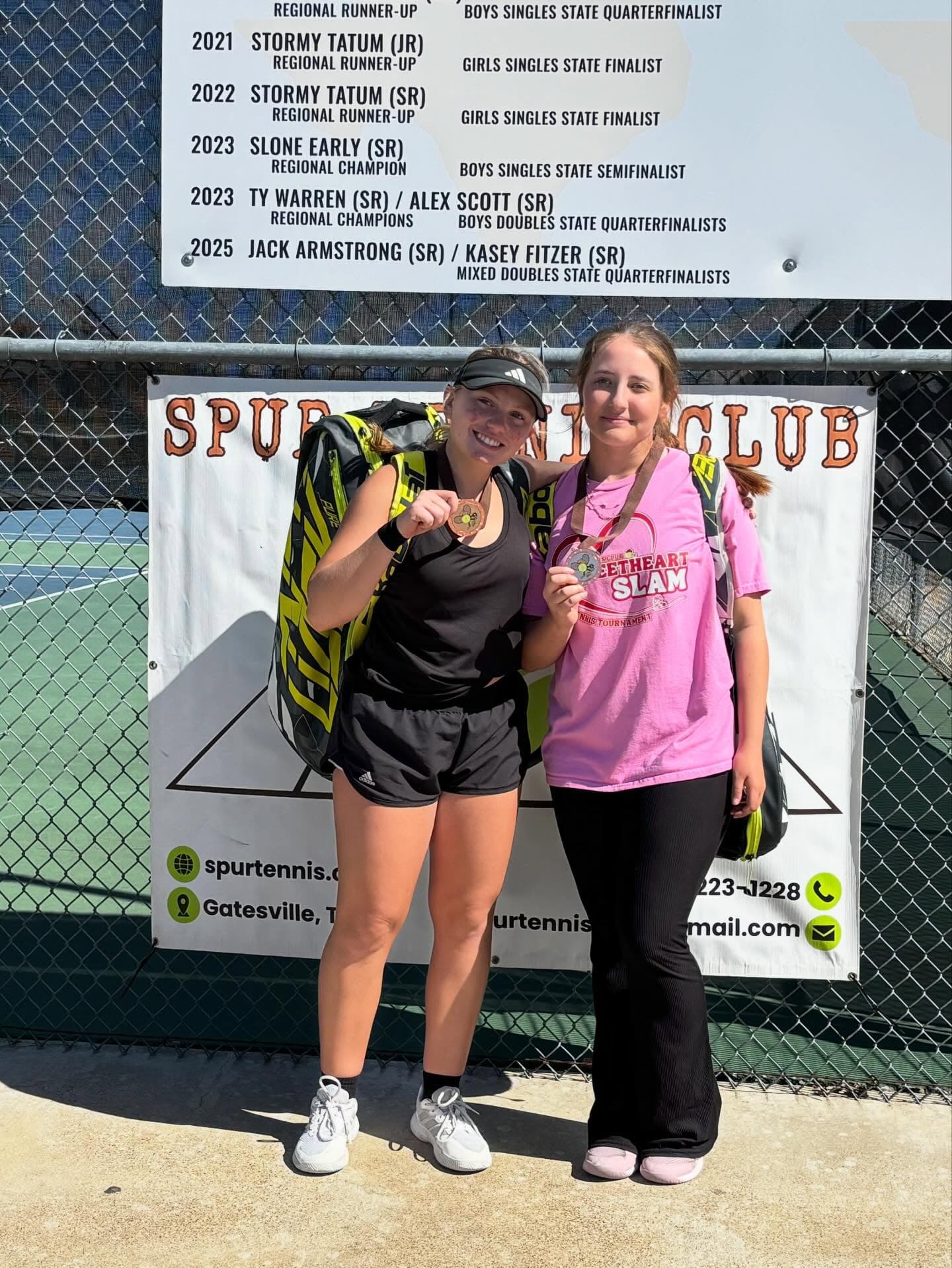 Spur Tennis Club tournament medal photo 1